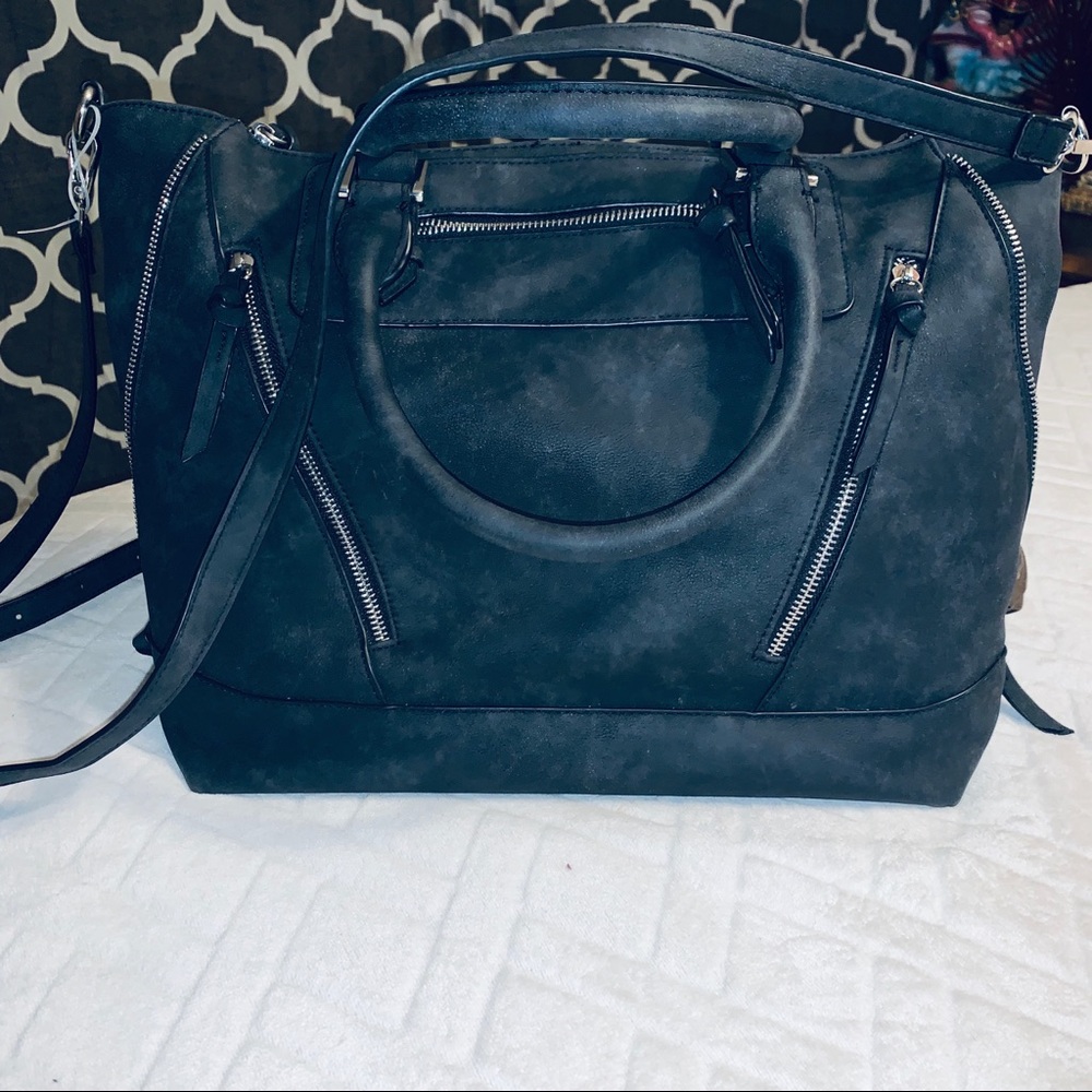 Dark Grey chalky Colour Purse